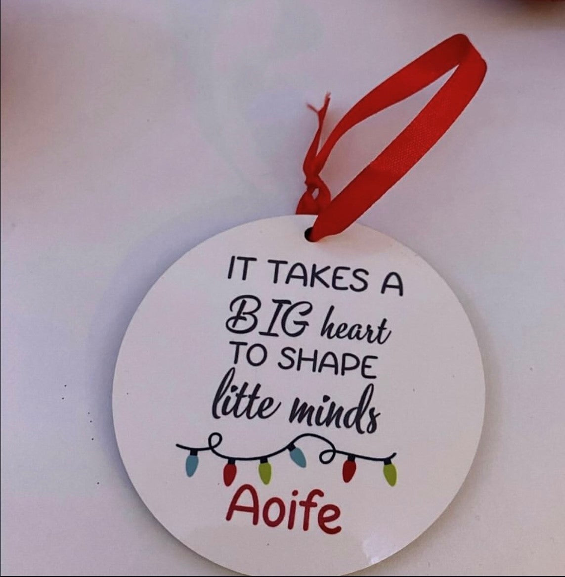 Teacher / SNA Christmas ornament