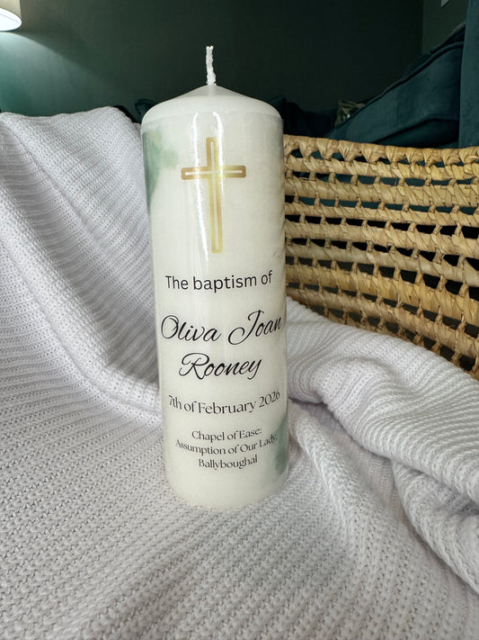 Christening candle