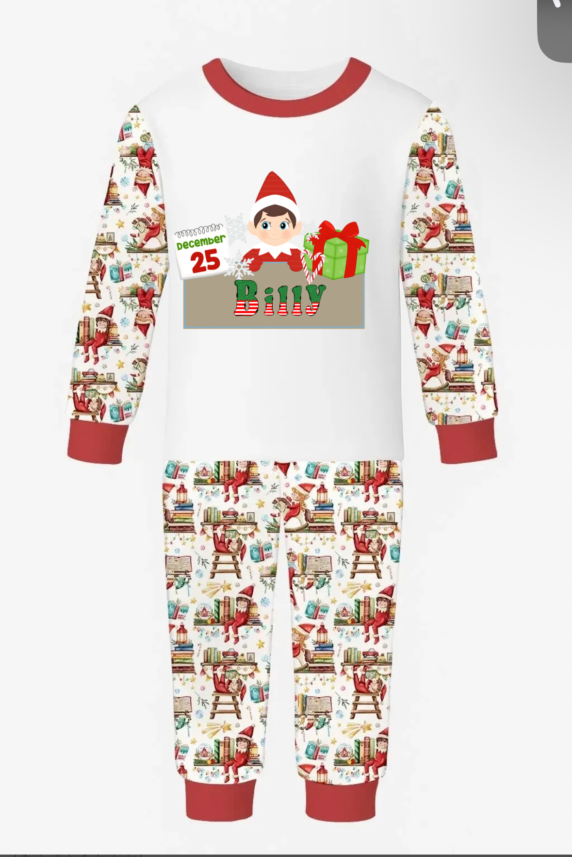 Elf Christmas pyjamas - Pre order